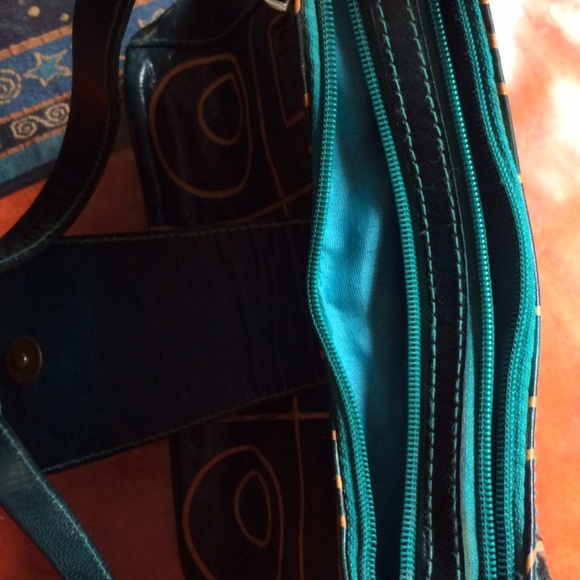 One of a kind leather purse with shoulder strap - Picture 2 of 8